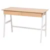 vidaXL Schreibtisch 110×55×75 cm Eichenbraun und Weiß