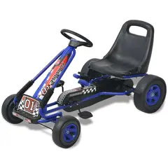 vidaXL Pedal Go-Kart mit verstellbarem Sitz Blau