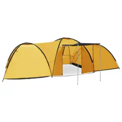 vidaXL Camping-Igluzelt 650×240×190 cm 8 Personen Gelb