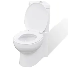 Keramik WC Toilette Ecke Weiß