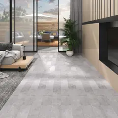 vidaXL PVC-Laminat-Dielen 5,26 m² 2 mm Erdtöne Grau