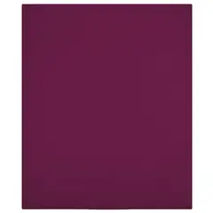 vidaXL Spannbettlaken Jersey Bordeauxrot 90x200 cm Baumwolle