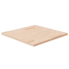 vidaXL Tischplatte Quadratisch 60x60x2,5 cm Eichenholz Unbehandelt