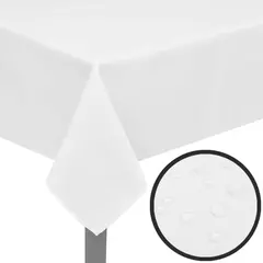 5 Tischdecken Weiß 130 x 130 cm