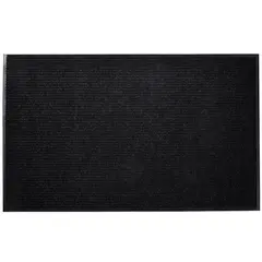 Schwarze PVC Türmatte 90 x 120 cm