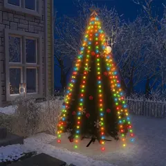 vidaXL Weihnachtsbaum-Lichternetz mit 300 LEDs Bunt 300 cm