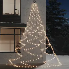 vidaXL LED-Wandbaum mit Metallhaken 720 LED Warmweiß 5m Indoor Outdoor