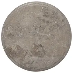 vidaXL Tischplatte Grau Ø40x2,5 cm Marmor