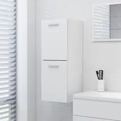 vidaXL Badezimmerschrank Weiß 30x30x80 cm Holzwerkstoff