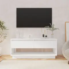 vidaXL TV-Schrank Weiß 102x41x44 cm Holzwerkstoff