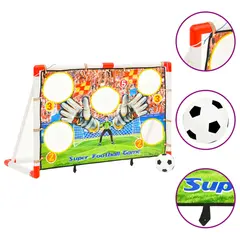 vidaXL Fußballtor-Set mit Torwand 120x51x77,5 cm