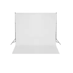 vidaXL Fotohintergrund-System 600 x 300 cm Weiß