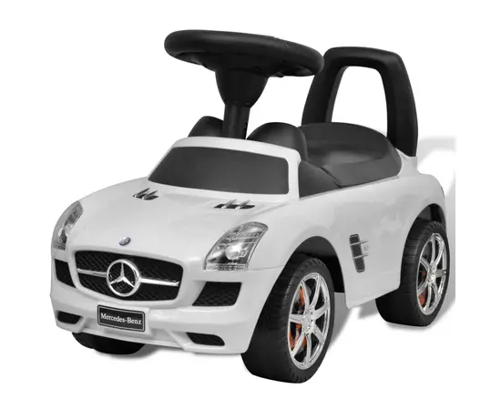 vidaXL Mercedes Benz Kinderauto Fußantrieb Weiß