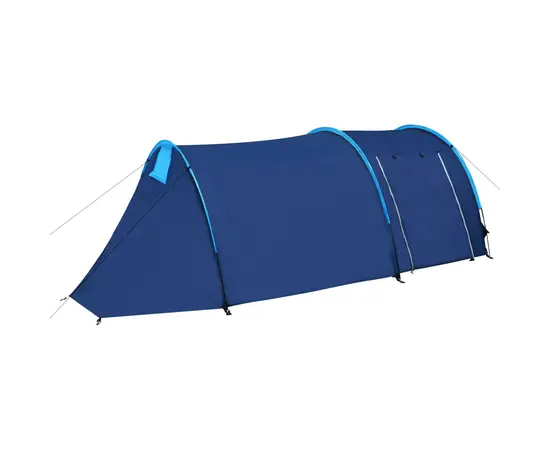Camping-Zelt 4 Personen Marineblau  / Hellblau