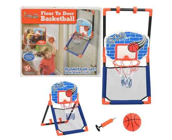 vidaXL Kinder Basketball-Set Multifunktional für Boden und Wand