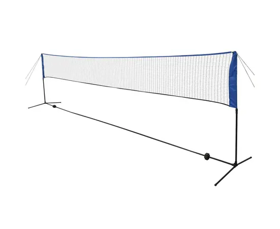 vidaXL Badmintonnetz mit Federbällen 600x155 cm