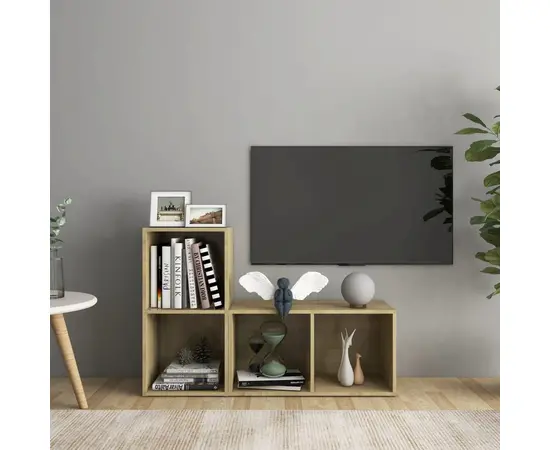 vidaXL TV-Schränke 2 Stk. Sonoma-Eiche 72x35x36,5 cm Holzwerkstoff
