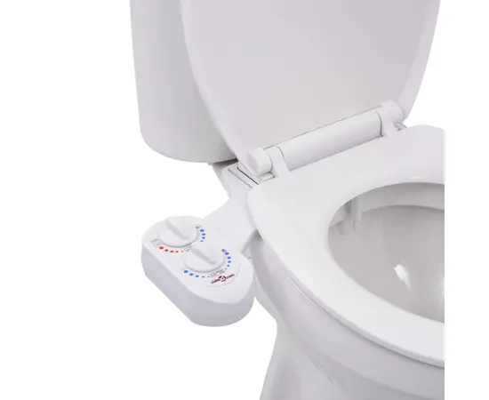 vidaXL Bidet-Aufsatz für Toilettensitz Heißes Kaltes Wasser Einzeldüse