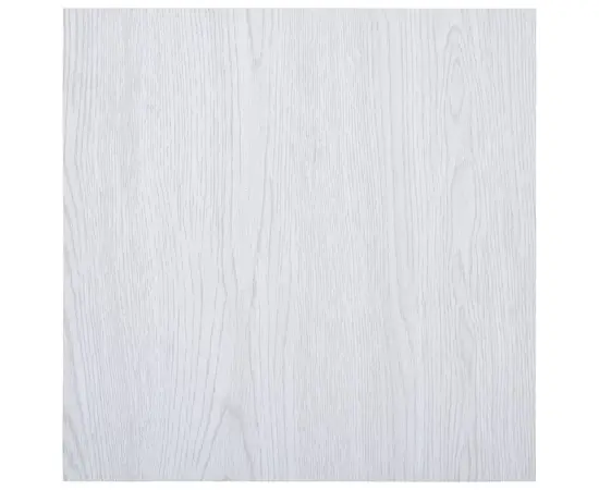 vidaXL Laminat Dielen Selbstklebend 5,11 m² PVC Weiß