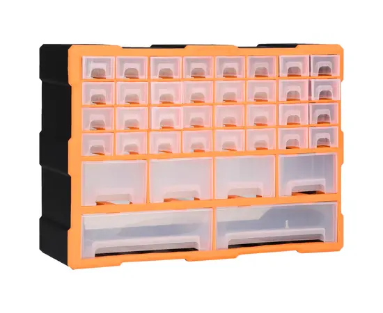 vidaXL Multi-Schubladen-Organizer mit 40 Schubladen 52x16x37,5 cm