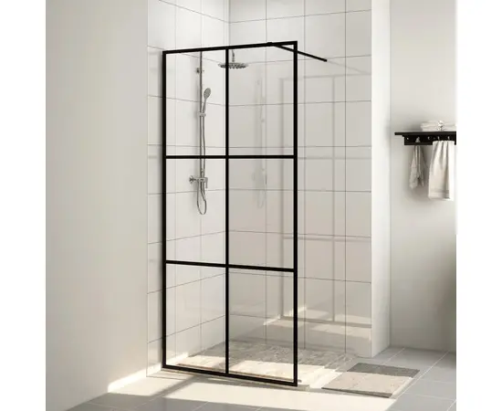 vidaXL Duschwand für Begehbare Dusche mit Klarem ESG Glas 100x195 cm