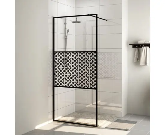 vidaXL Duschwand für Begehbare Dusche mit Klarem ESG Glas 115x195 cm