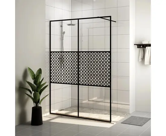 vidaXL Duschwand für Begehbare Dusche mit Klarem ESG-Glas 140x195 cm