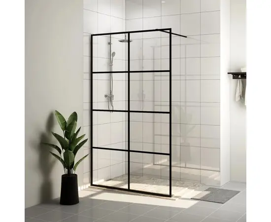 vidaXL Duschwand für Begehbare Dusche mit Klarem ESG Glas 115x195 cm