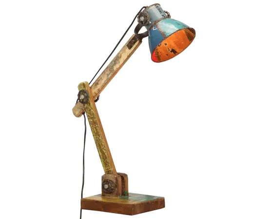 vidaXL Schreibtischlampe Industrie-Stil Mehrfarbig Rund 23x18x95cm E27