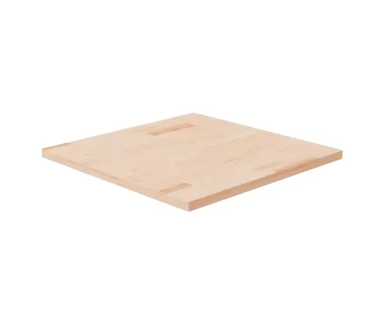 vidaXL Tischplatte Quadratisch 60x60x2,5 cm Eichenholz Unbehandelt
