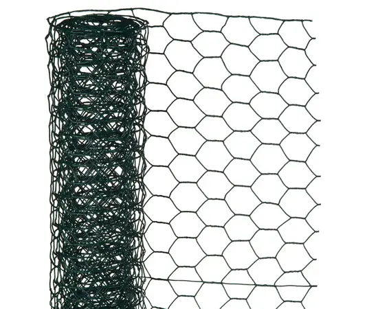 Nature Sechseckgeflecht 1x5 m 13 mm Kunststoffbeschichteter Stahl Grün