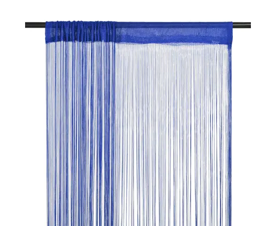 vidaXL Fadenvorhänge 2 Stk. 100 x 250 cm Blau