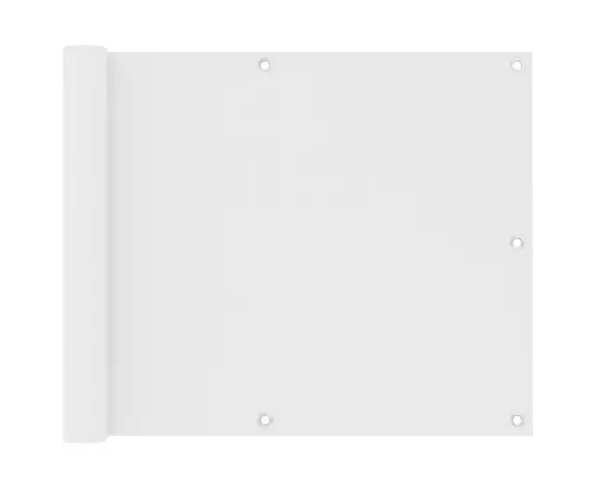 vidaXL Balkon-Sichtschutz Weiß 75x500 cm Oxford-Gewebe