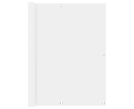 vidaXL Balkon-Sichtschutz Weiß 120x500 cm Oxford-Gewebe