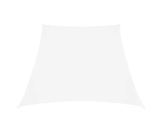 vidaXL Sonnensegel Oxford-Gewebe Trapezförmig 3/4x3 m Weiß