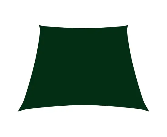 vidaXL Sonnensegel Oxford-Gewebe Trapezförmig 3/4x2 m Dunkelgrün