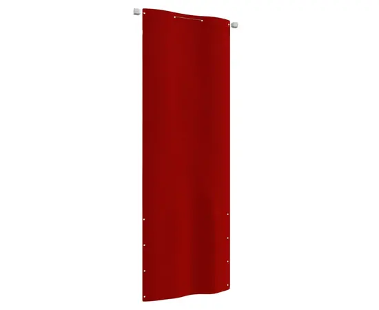 vidaXL Balkon-Sichtschutz Rot 80x240 cm Oxford-Gewebe