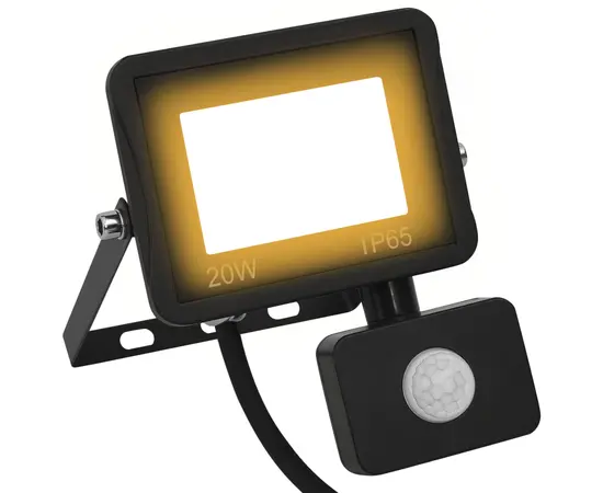 vidaXL LED-Fluter mit Sensor 20 W Warmweiß