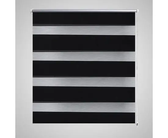 Doppelrollo Seitenzug 80 x 150 cm schwarz