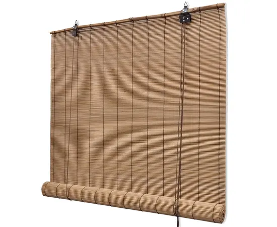 Braunes Bambusrollo 140 x 160 cm