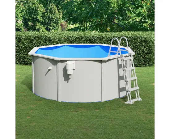 vidaXL Pool mit Sicherheitsleiter 610x360x120 cm