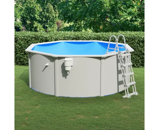 vidaXL Pool mit Sicherheitsleiter 360x120 cm