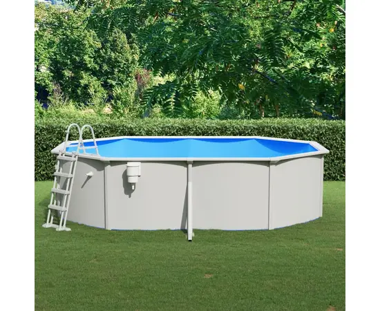 vidaXL Pool mit Sicherheitsleiter 490x360x120 cm