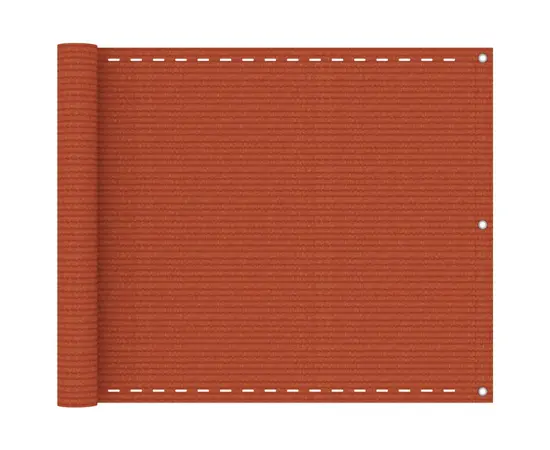 vidaXL Balkon-Sichtschutz Orange 75x500 cm HDPE