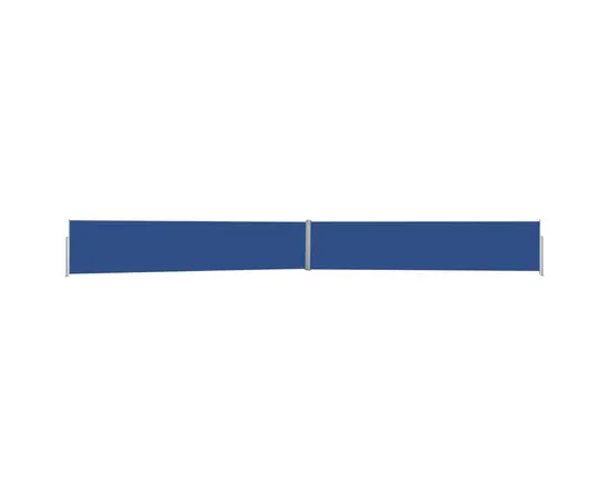 vidaXL Ausziehbare Seitenmarkise 140x1200 cm Blau