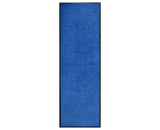 vidaXL Fußmatte Waschbar Blau 60x180 cm