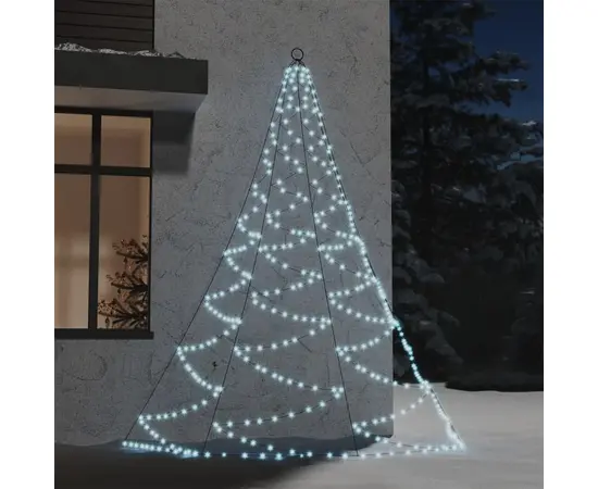 vidaXL LED-Wandbaum mit Metallhaken 260 LED Kaltweiß 3m Indoor Outdoor
