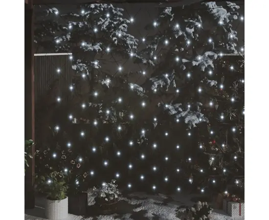 vidaXL LED-Lichternetz Kaltweiß 3x3 m 306 LEDs Indoor Outdoor