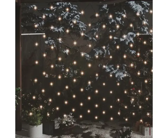 vidaXL Weihnachts-Lichternetz 4x4 m 544 LED Warmweiß Indoor Outdoor
