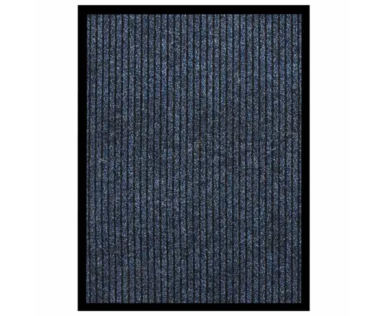 vidaXL Fußmatte Gestreift Blau 60x80 cm
